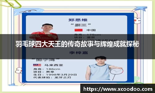 羽毛球四大天王的传奇故事与辉煌成就探秘